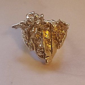 Versace Medusa ring, Custom 24k gold, size 6